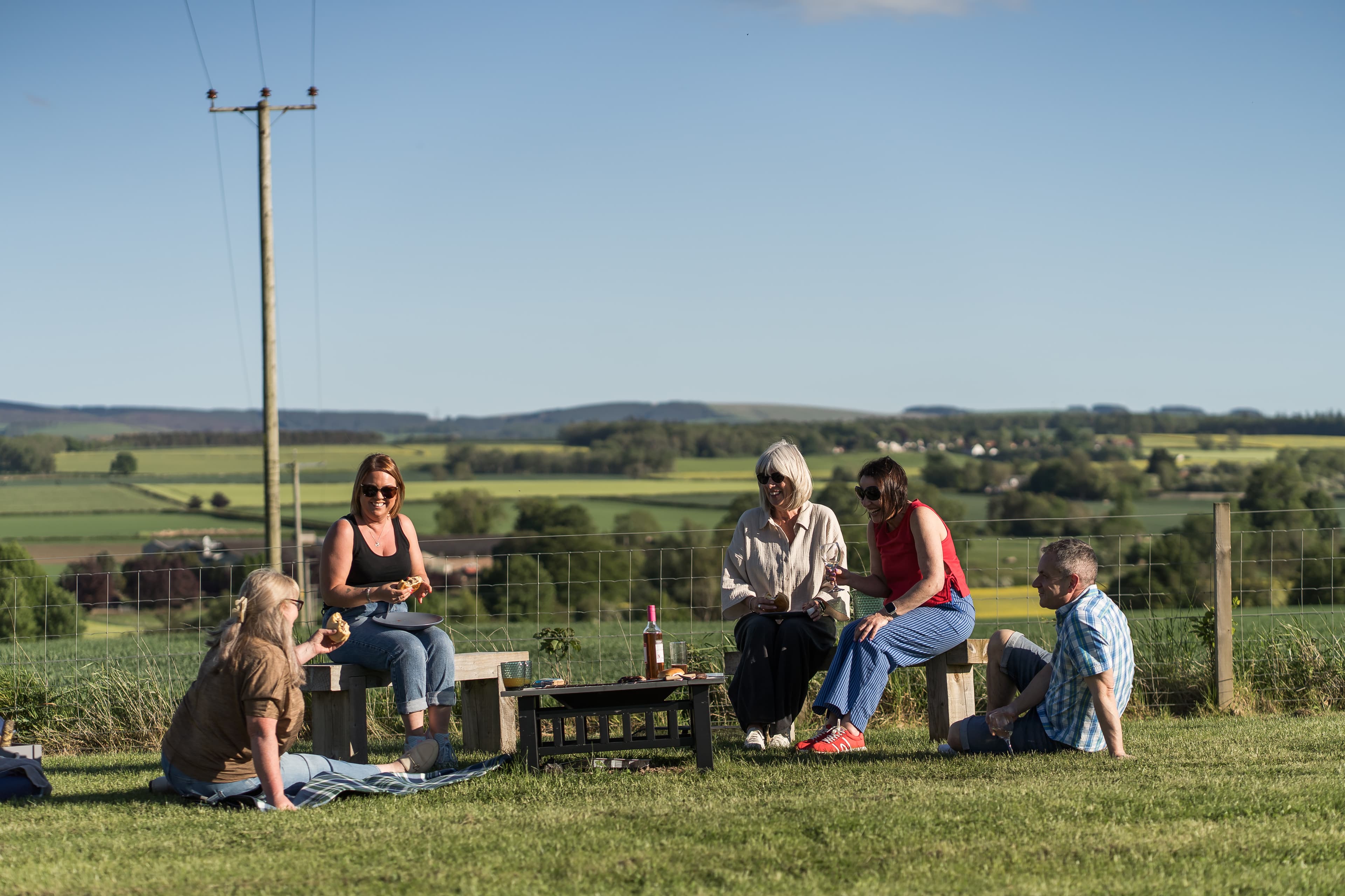 The countryside around Jerusalem Farm Pods